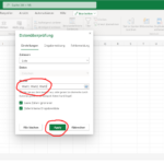 Excel Dropdownliste Datenueberpruefung Werte eingeben.